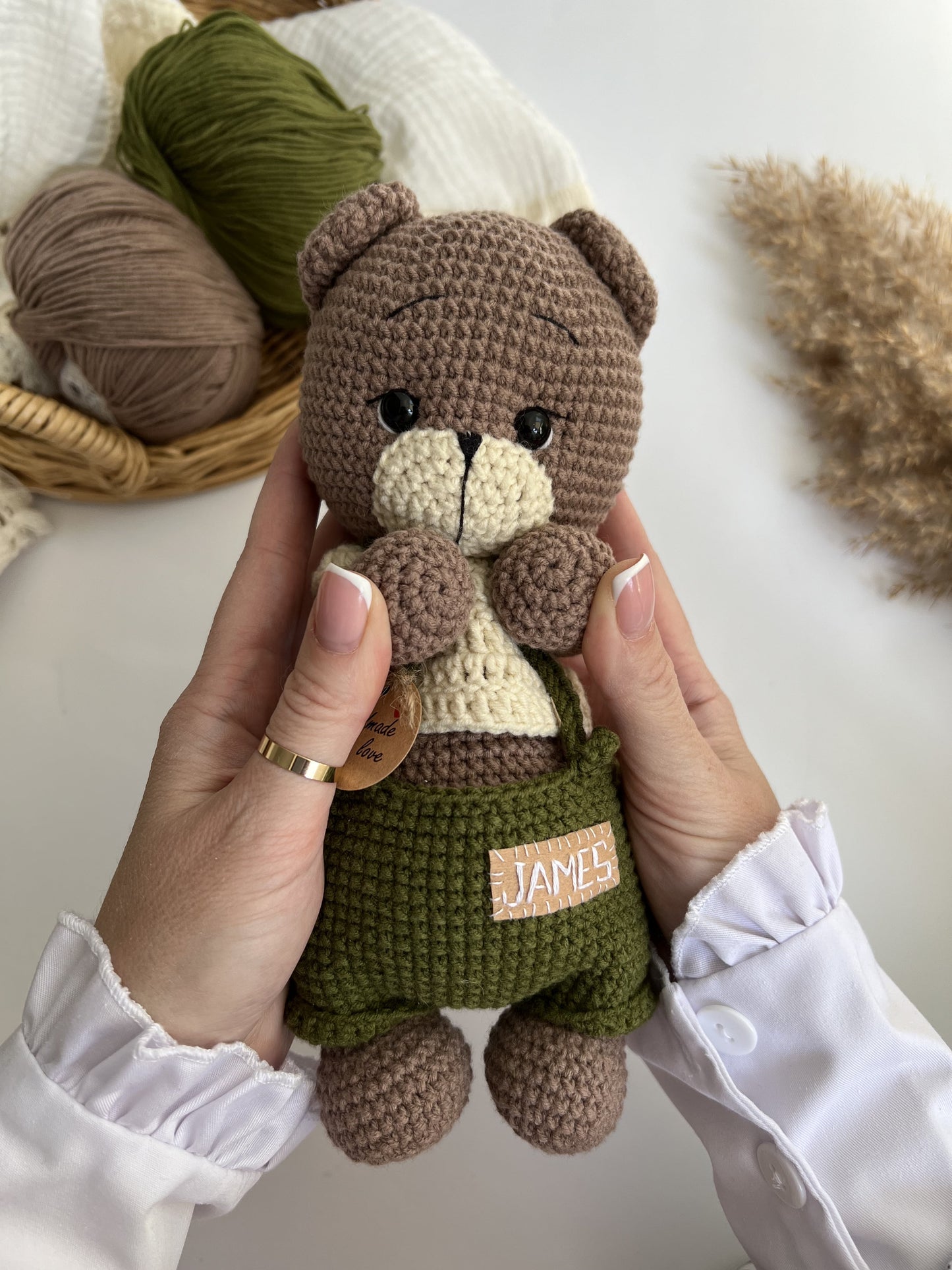 Personalized crochet Teddy Bear