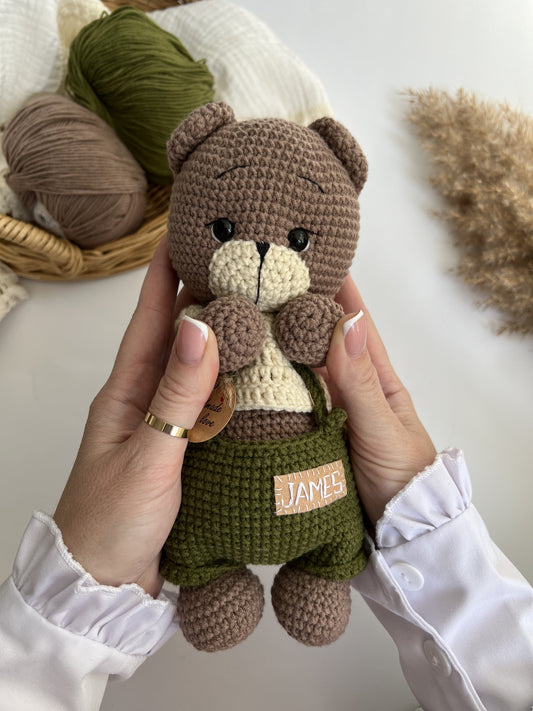 Personalized crochet Teddy Bear