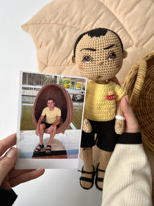 One-of-a-Kind Knit Doll Gift for Friends