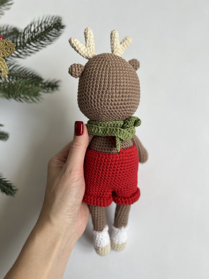 Cozy Crochet Moose Stuffed Animal | Unique Amigurumi Gift